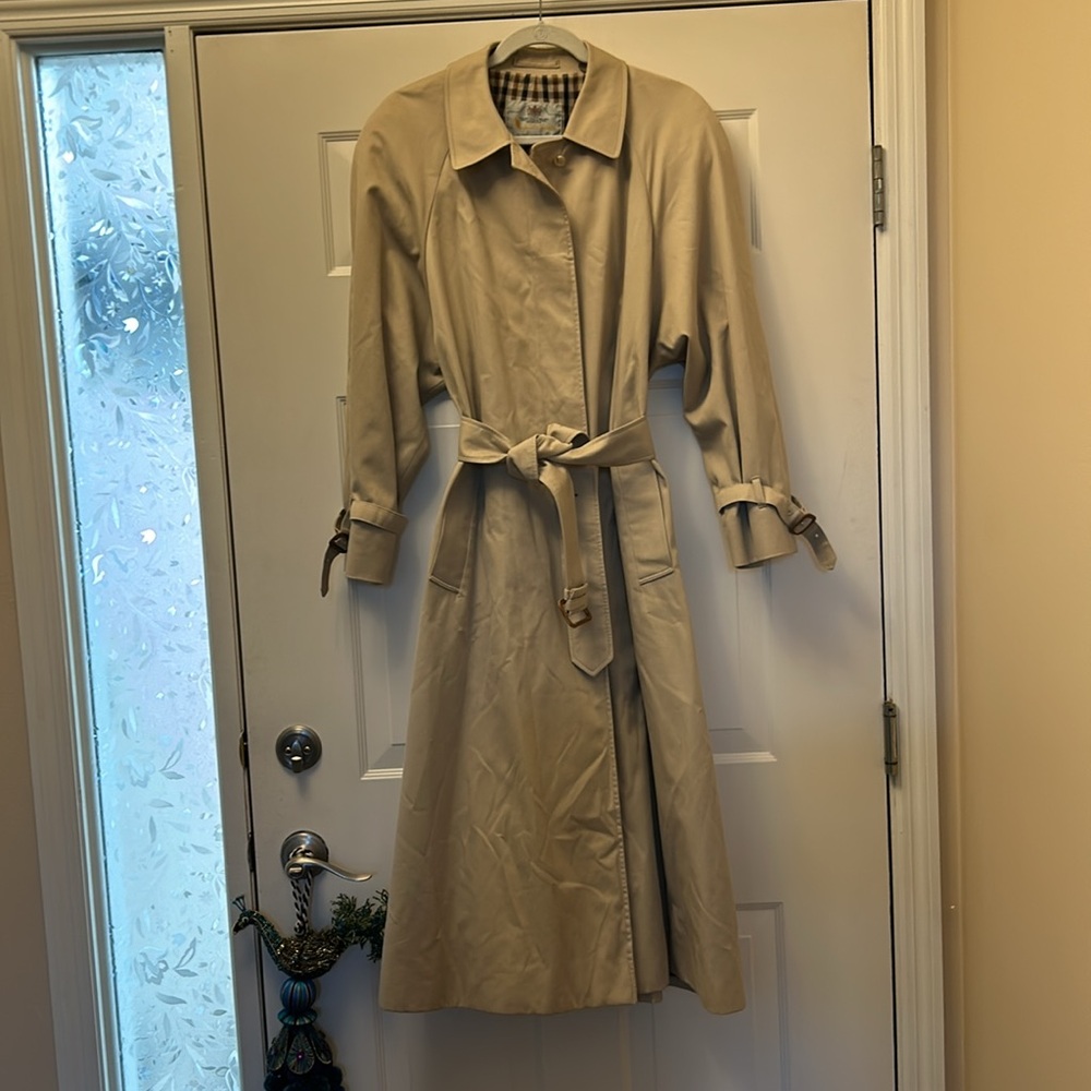 AQUASCUTUM LONDON Khaki Trench Raincoat